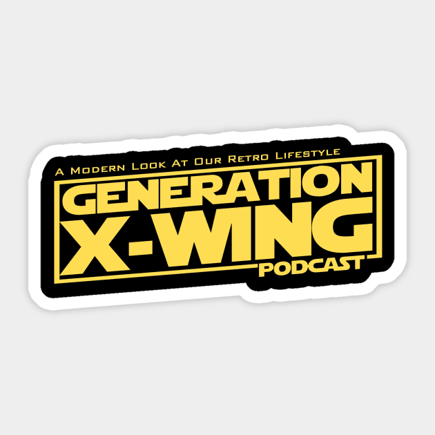 Generation X-Wing Podcast Basic Sticker by GenXWing